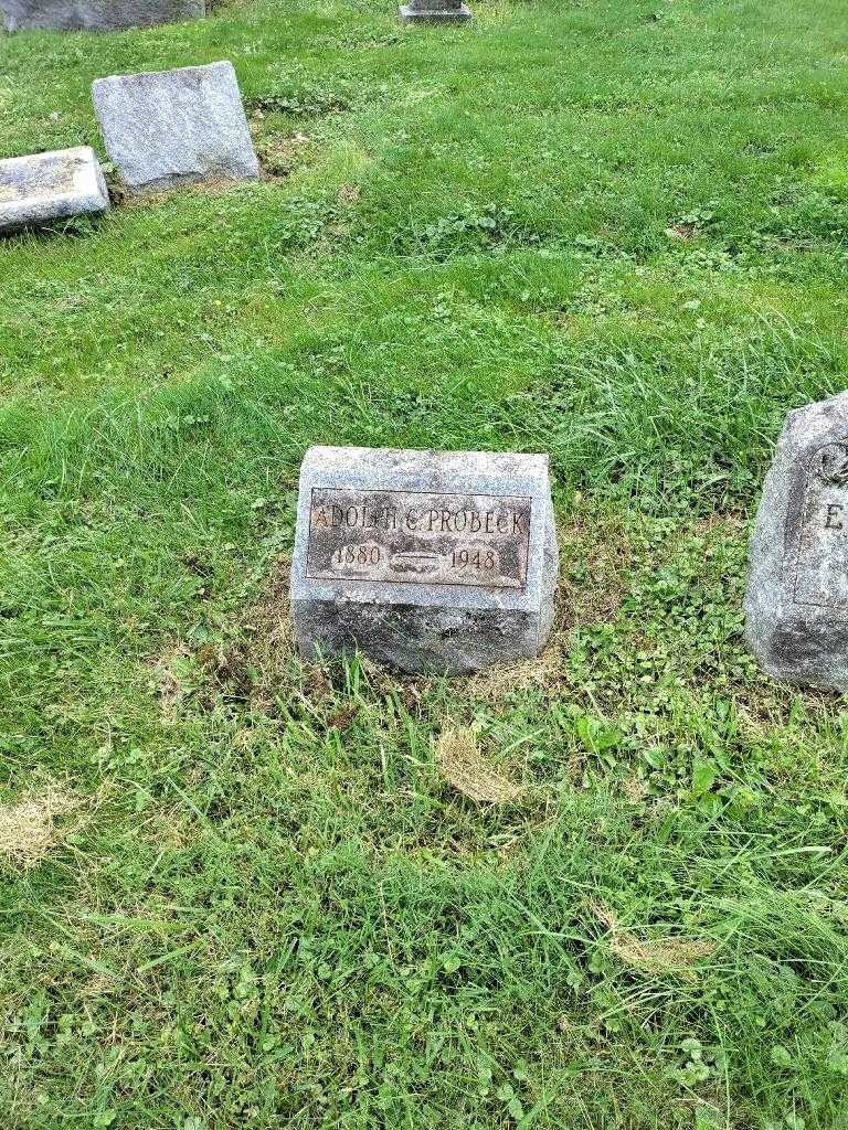 Adolph C. Probeck's grave. Photo 2