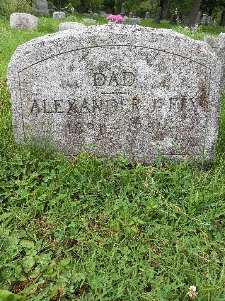 Alexander J. Fix's grave. Photo 3