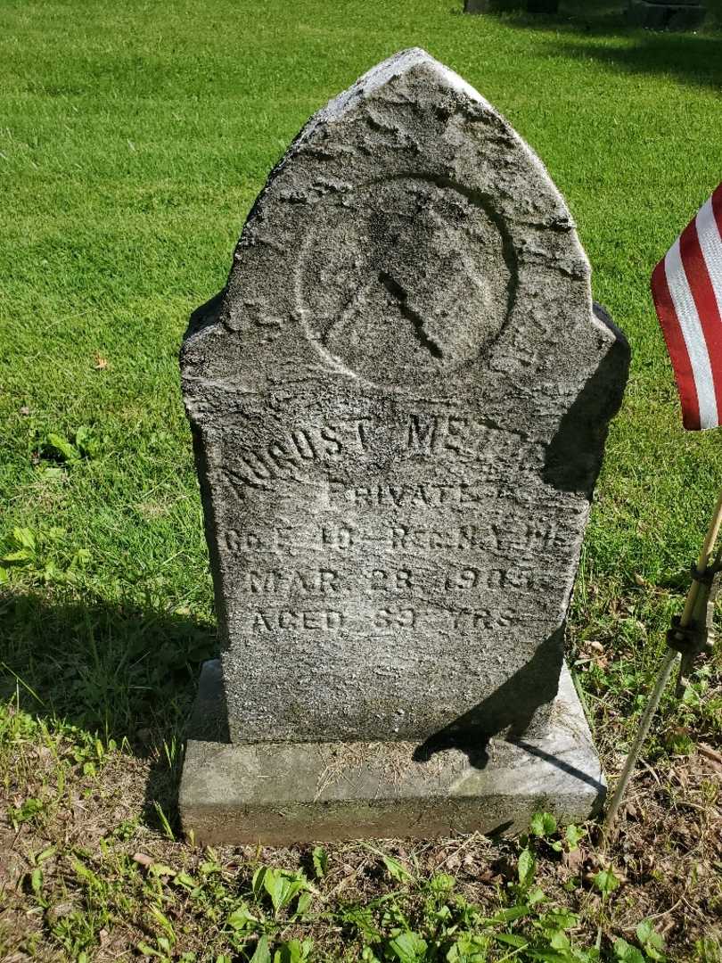 Mary Metzger's grave. Photo 1
