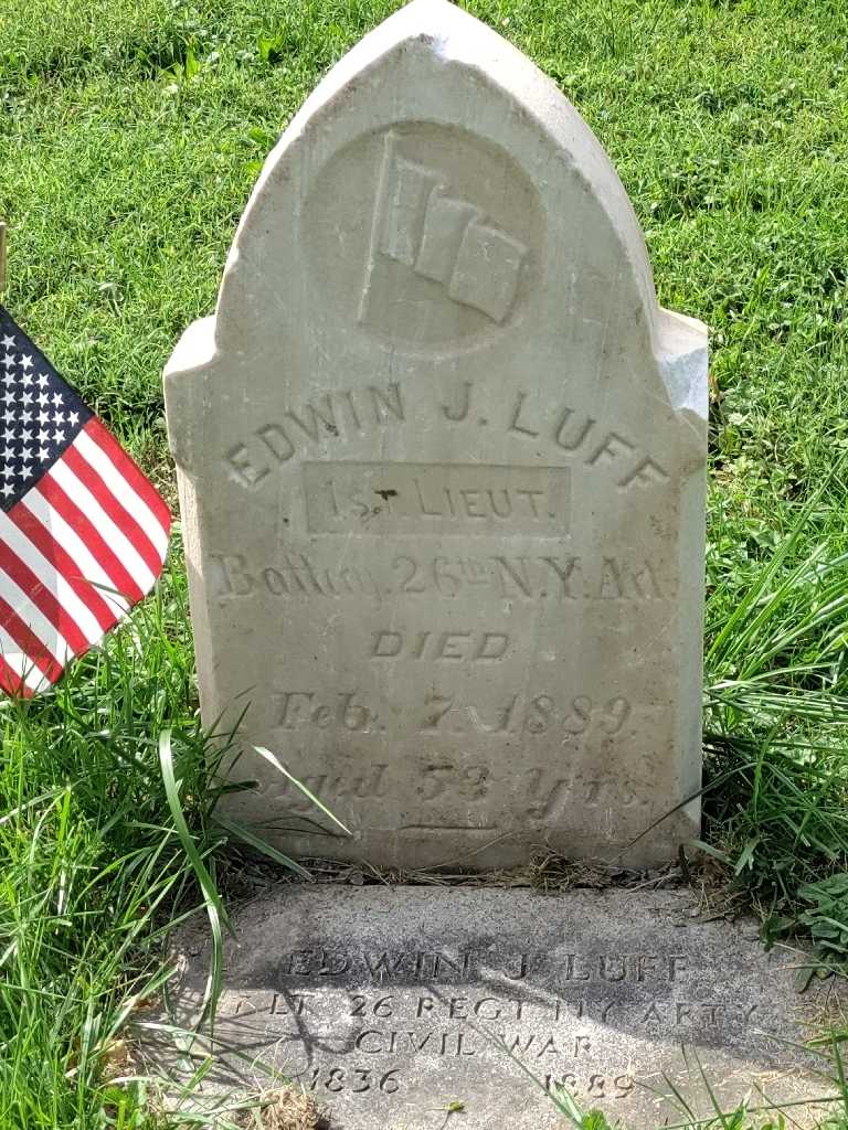 Edwin J. Luff's grave. Photo 3