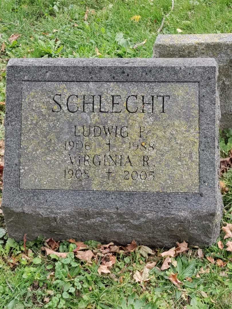 Virginia Rieth Schlecht's grave. Photo 3