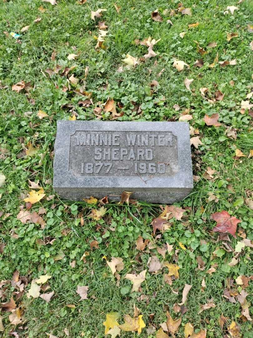 Minnie Winter Shepard's grave. Photo 2