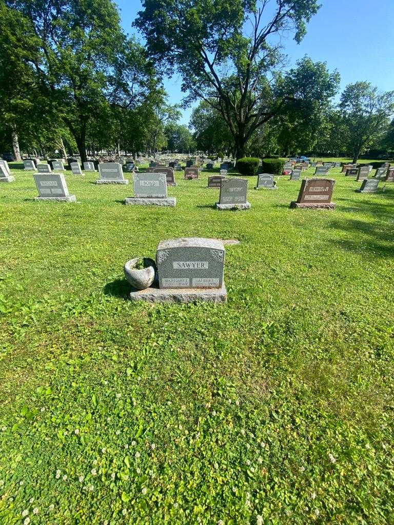 Albert John Sawyer's grave. Photo 1