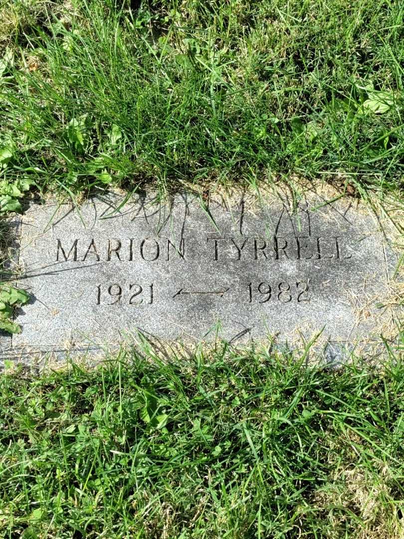 Marion Tyrrell's grave. Photo 3