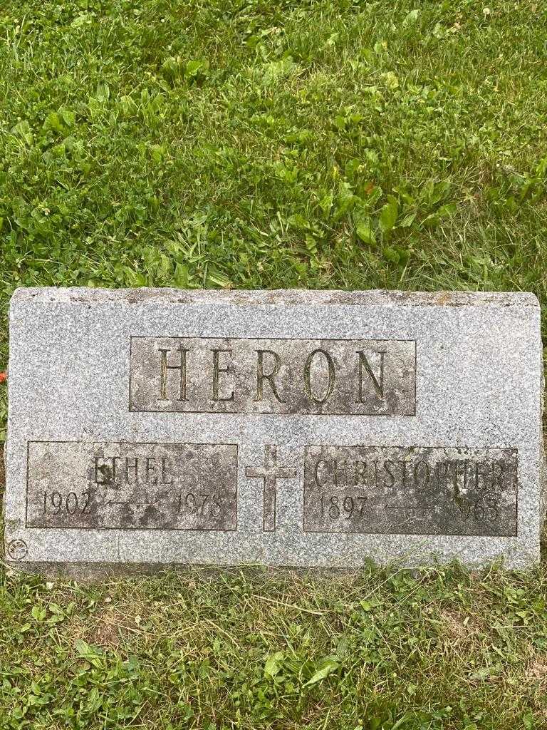 Christopher Heron's grave. Photo 3