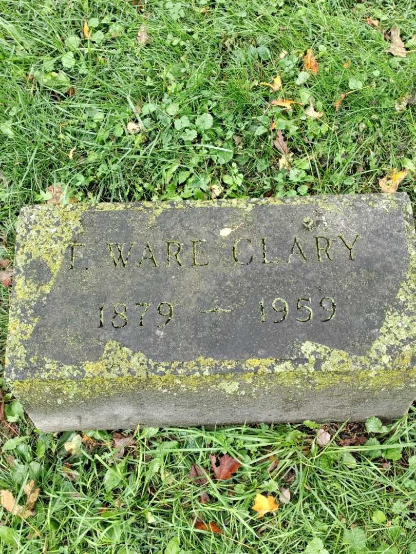 Francis Ware Clary's grave. Photo 3