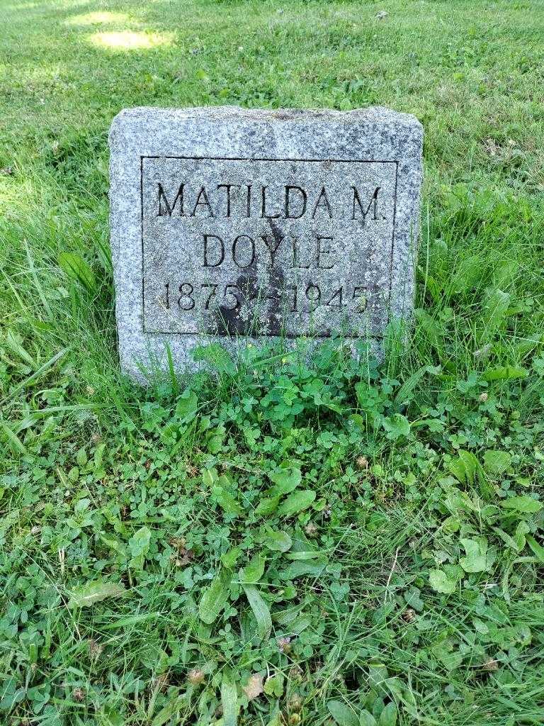 Matilda M. Doyle's grave. Photo 2
