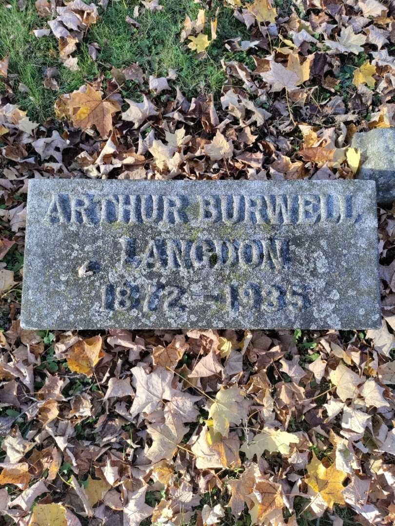 Arthur Burwell Langdon's grave. Photo 3