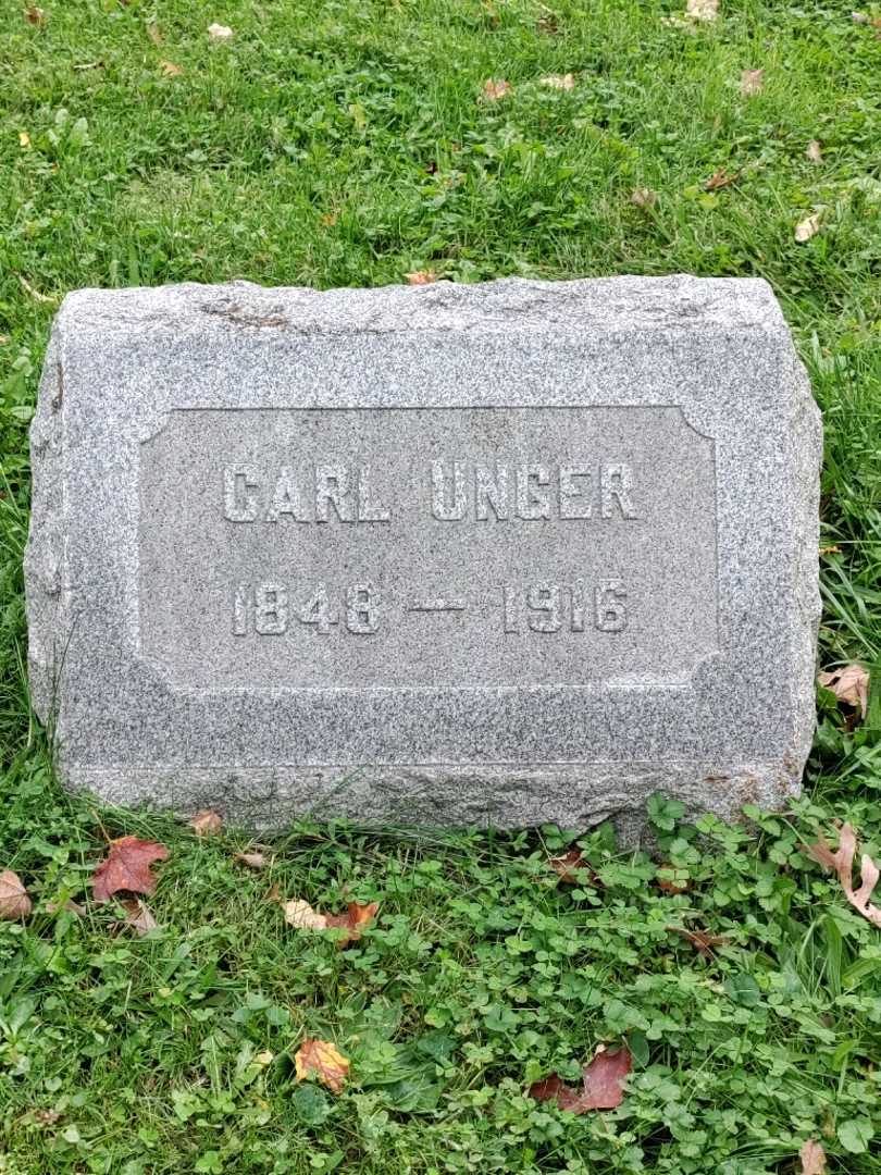 Carl Unger's grave. Photo 4