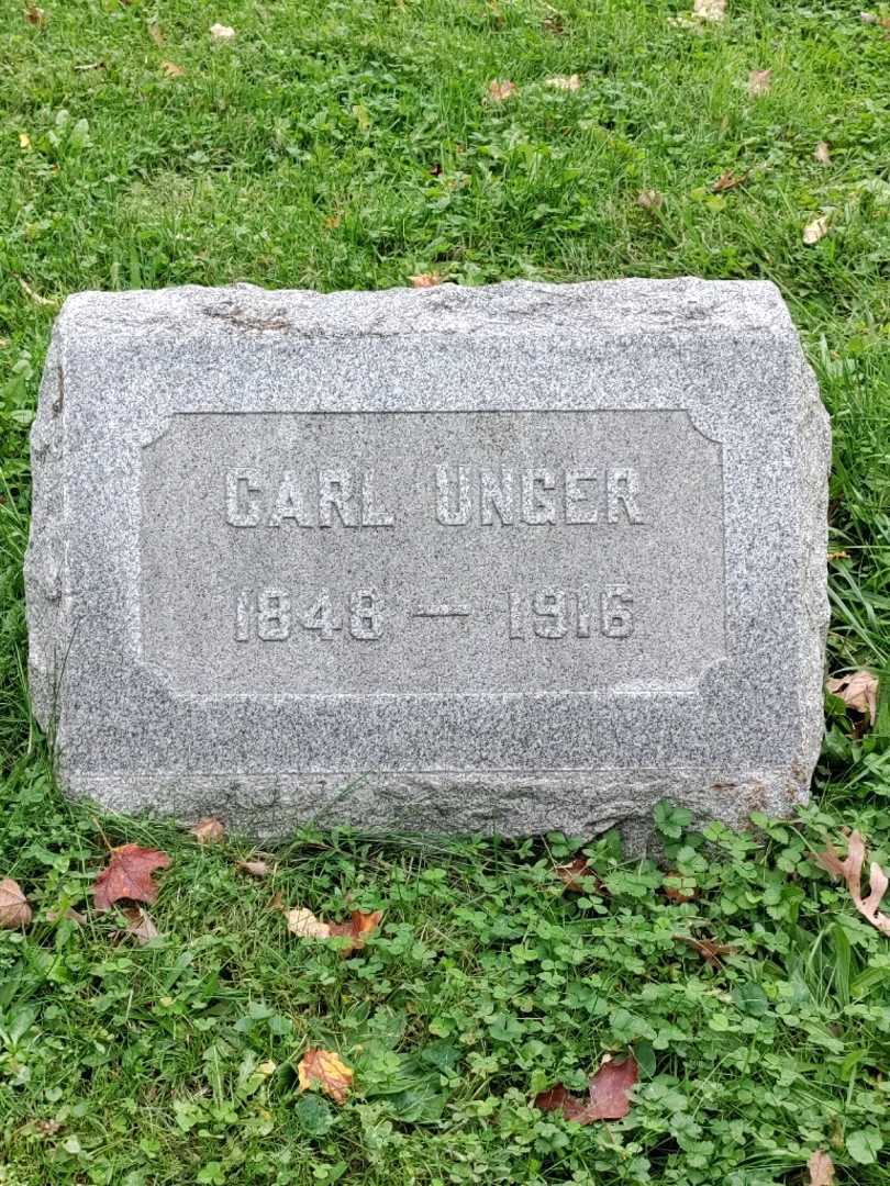 Carl Unger's grave. Photo 3