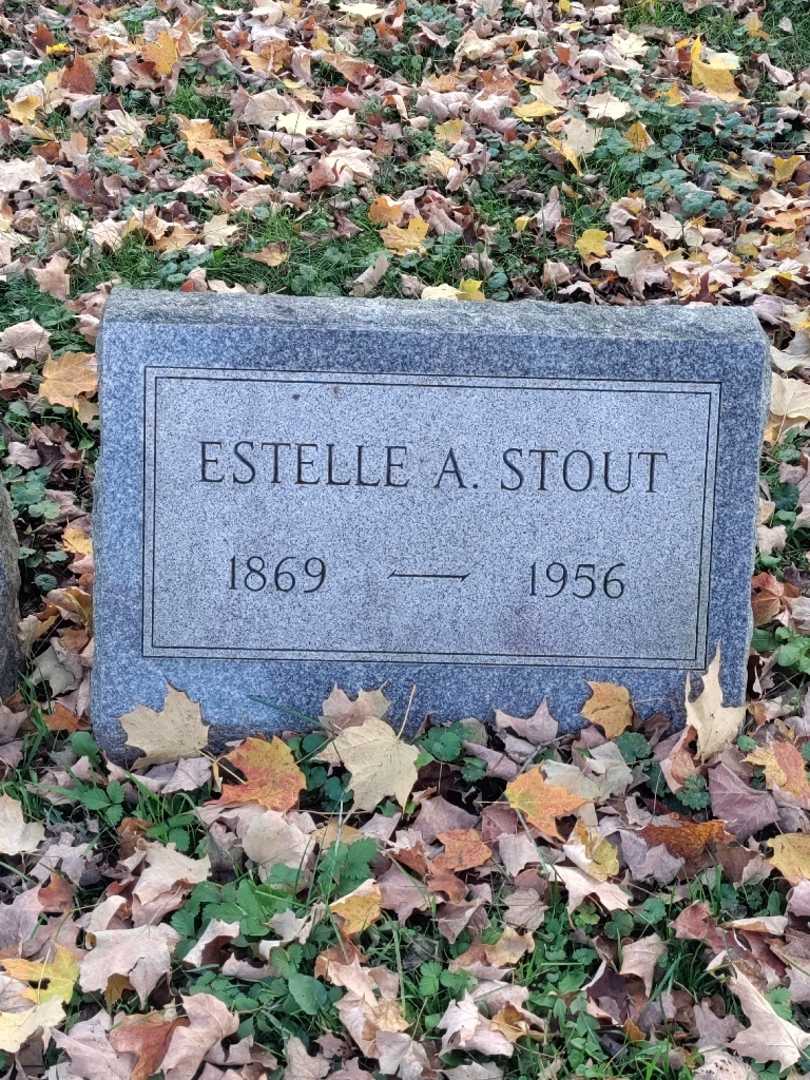 Estelle A. Mathews Stout's grave. Photo 3