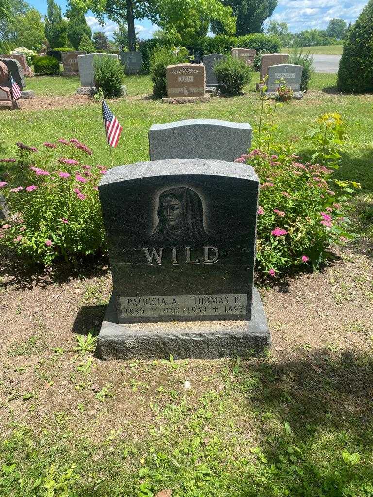 Thomas E. Wild's grave. Photo 2
