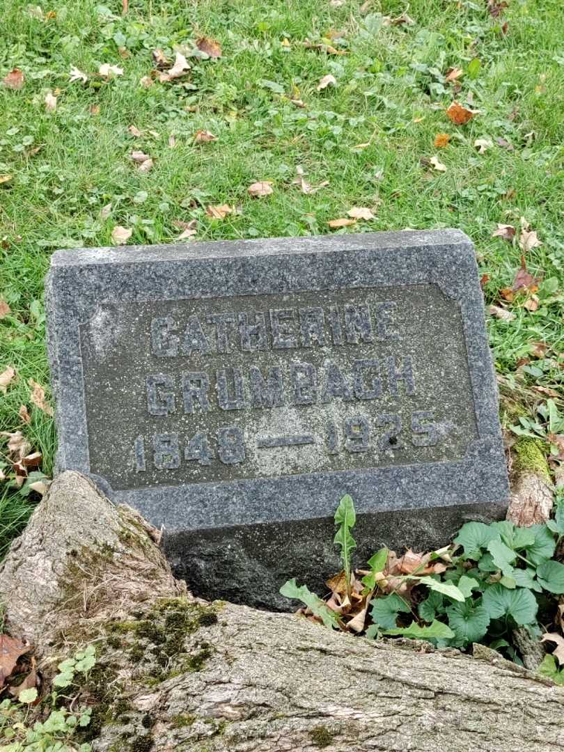 Catherine Grumbach's grave. Photo 3