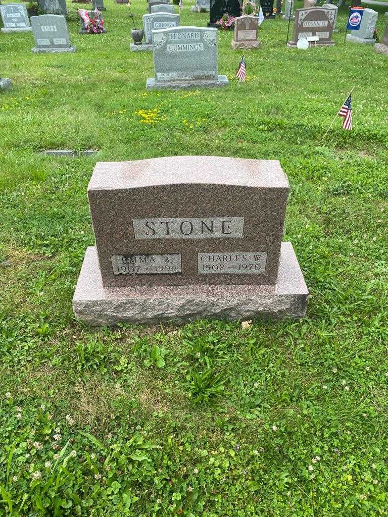 Emma B. Stone's grave. Photo 2