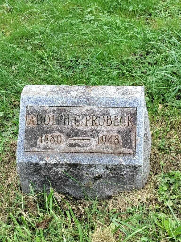 Adolph C. Probeck's grave. Photo 3