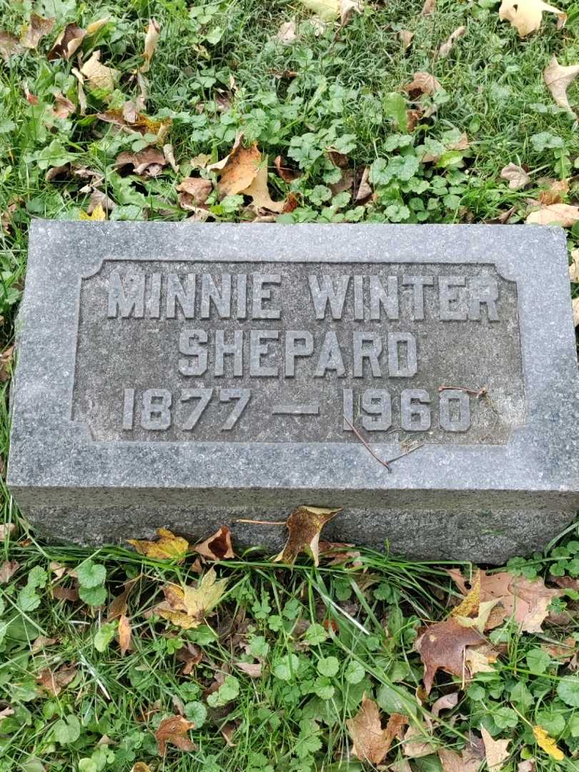 Minnie Winter Shepard's grave. Photo 3