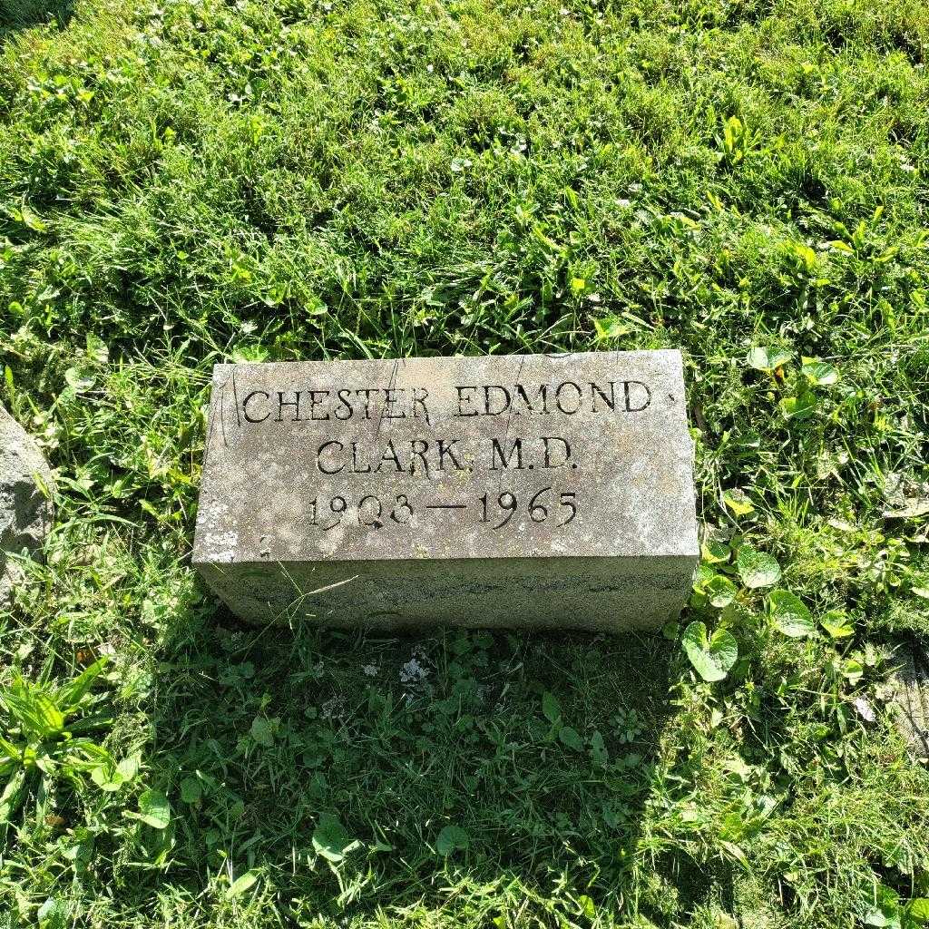 Doctor Chester Edmond Clark's grave. Photo 2