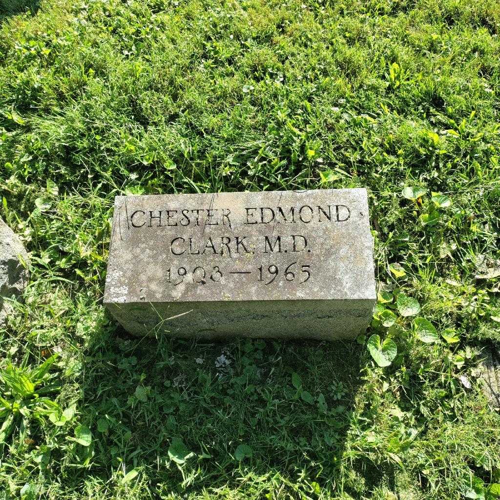 Doctor Chester Edmond Clark's grave. Photo 1