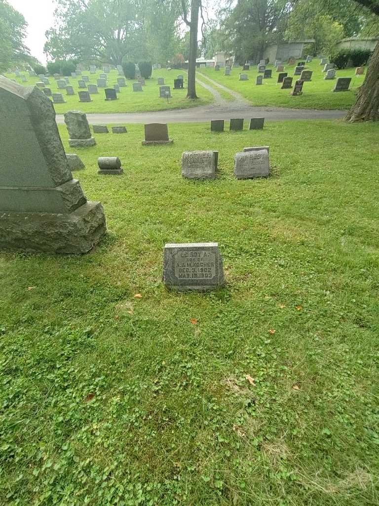 Leroy A. Kocher's grave. Photo 1