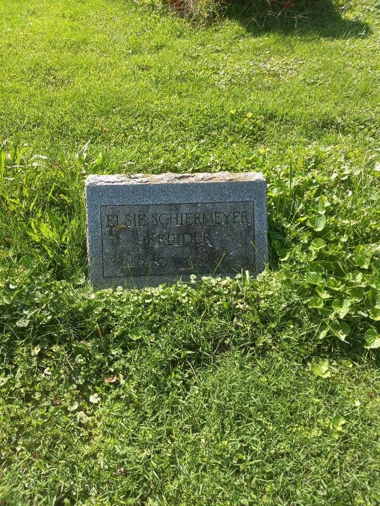 Elsie Schiermeyer Kreider's grave. Photo 3