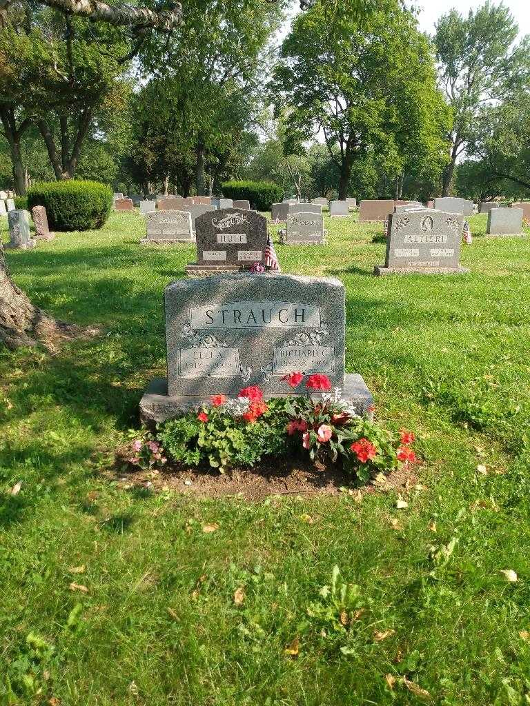 Elli A. Strauch's grave. Photo 1