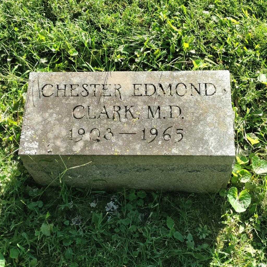 Doctor Chester Edmond Clark's grave. Photo 2