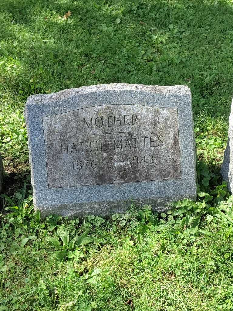 Hattie K. Mattes's grave. Photo 2