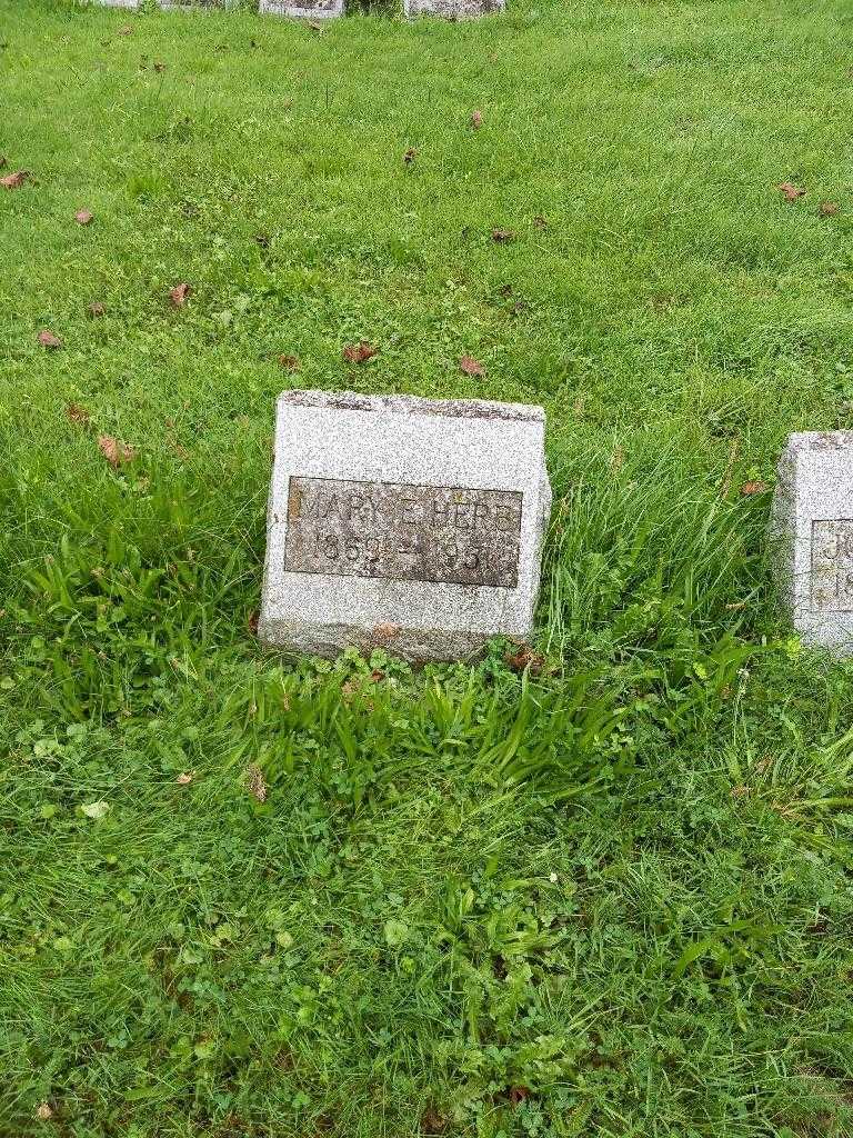 Mary E. Herb's grave. Photo 2