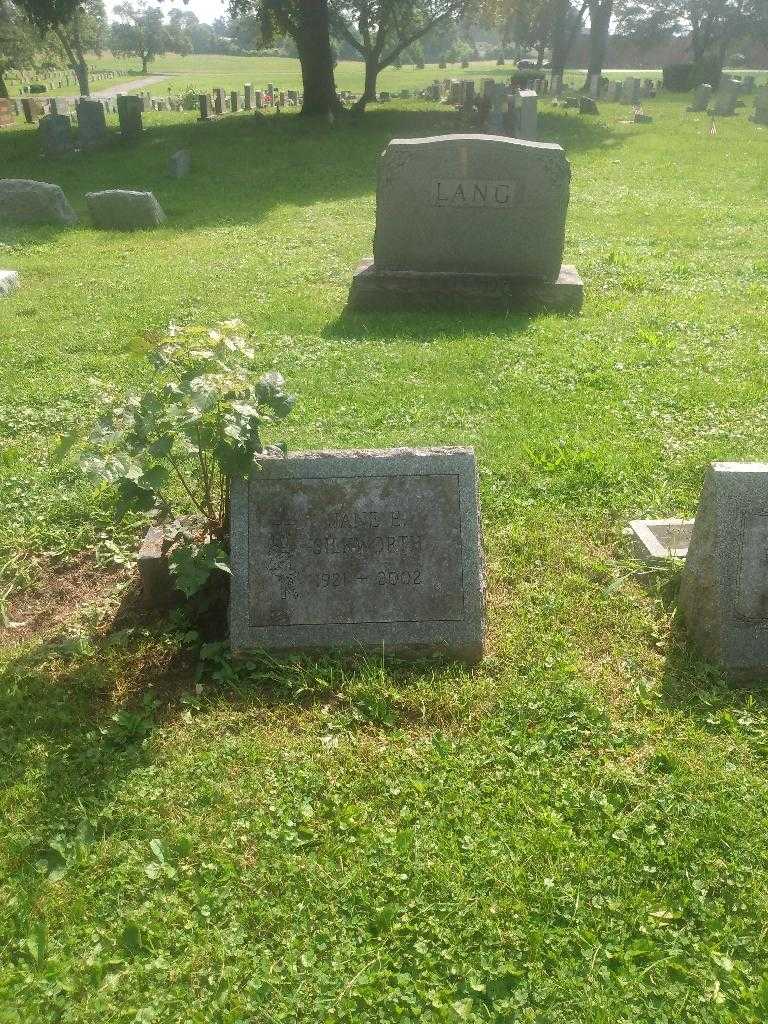 Jane E. Silkworth's grave. Photo 1