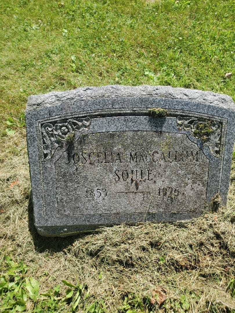 Joscelia Soule MacCallum's grave. Photo 3