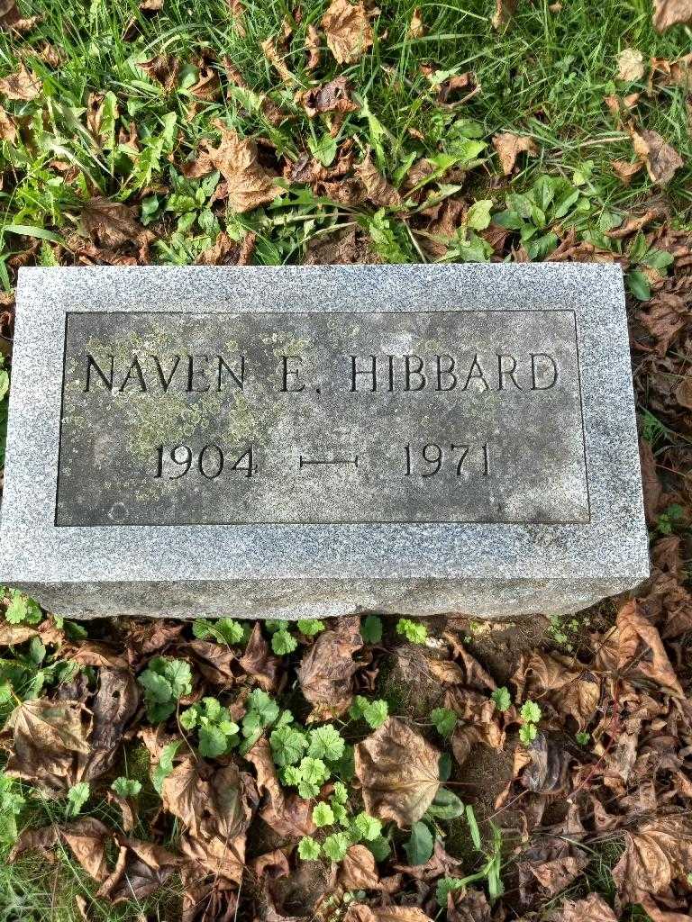 Naven E. Hibbard's grave. Photo 2