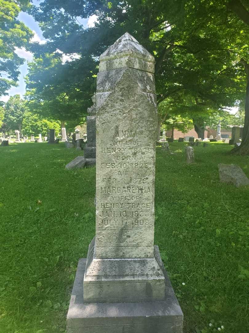 Anna M. Trage's grave. Photo 3