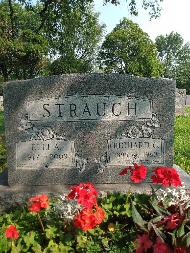 Elli A. Strauch's grave. Photo 3
