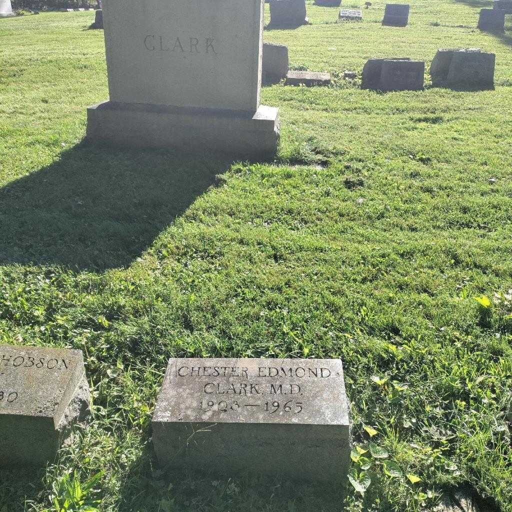 Doctor Chester Edmond Clark's grave. Photo 3