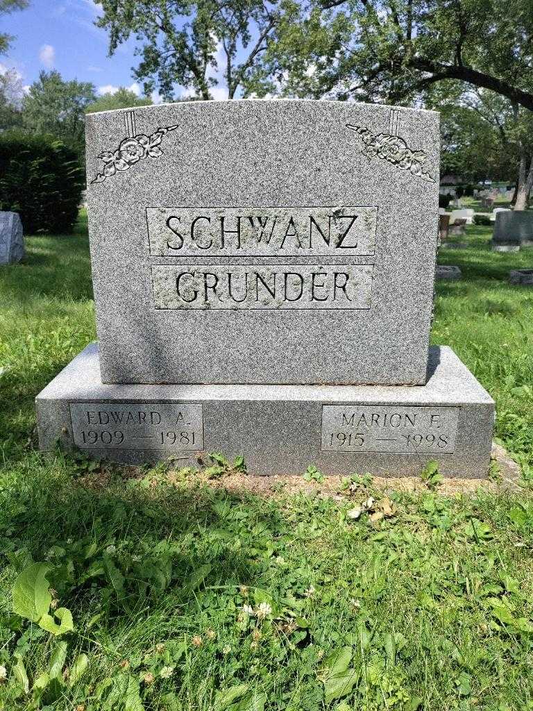 Edward A. Grunder's grave. Photo 3