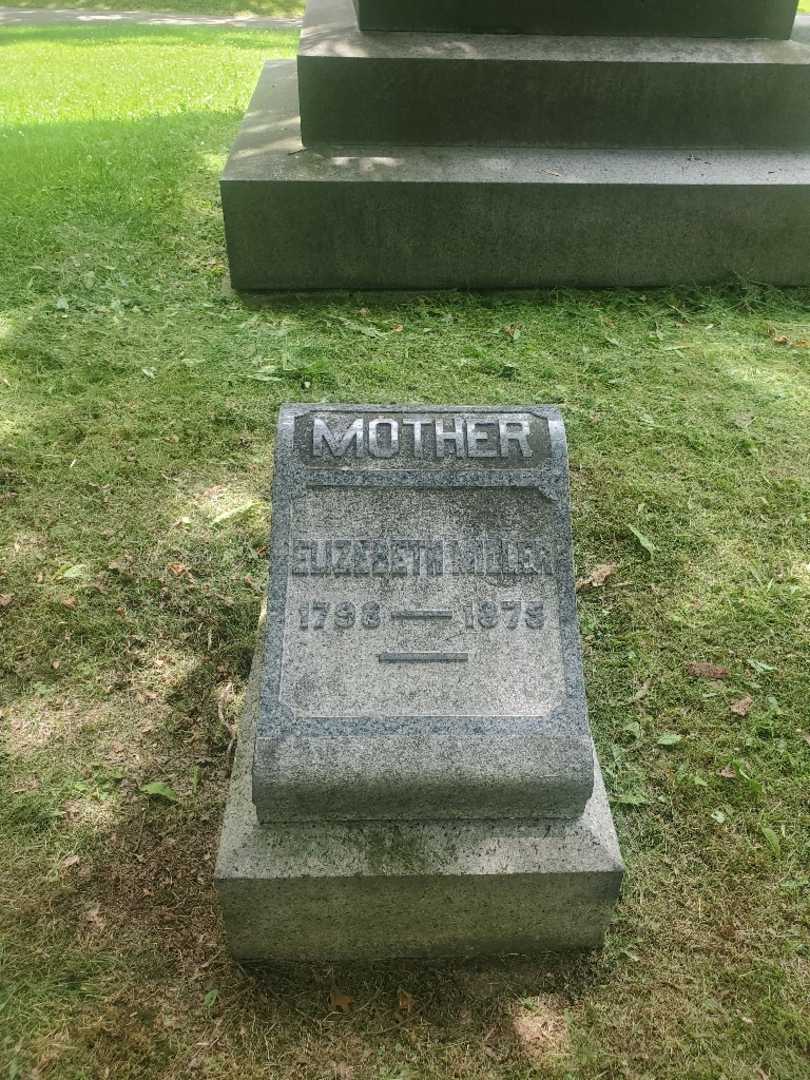 Elizabeth Miller's grave. Photo 2