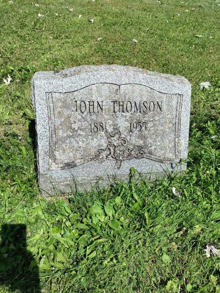 John Thomson's grave. Photo 2