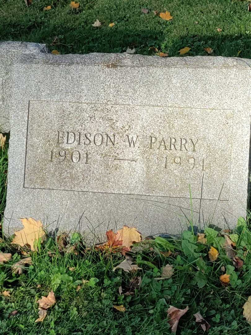 Edison W. Parry's grave. Photo 3