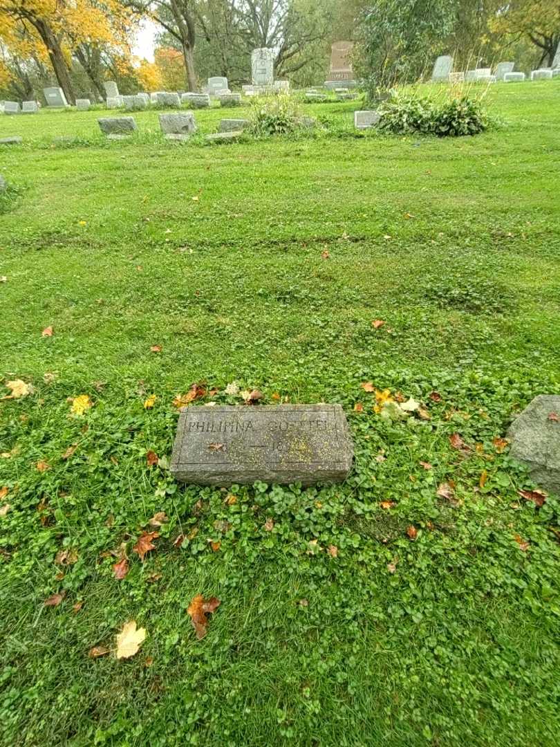 Philipina Goettel's grave. Photo 1