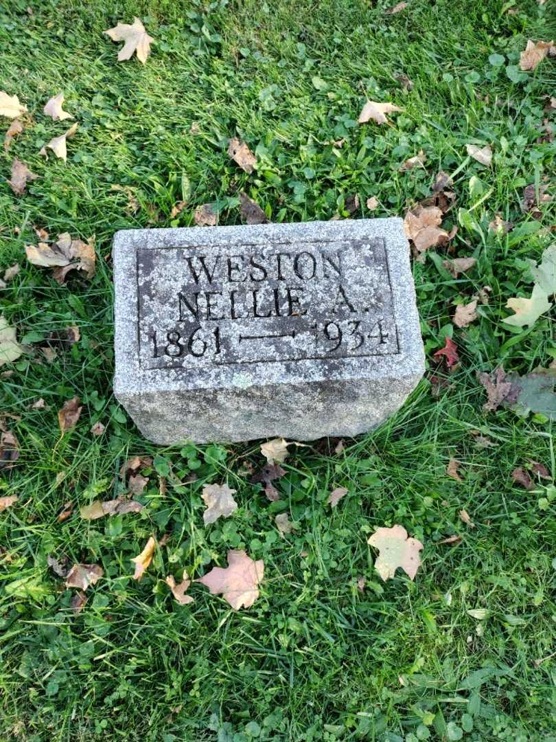 Nellie A. Weston's grave. Photo 2
