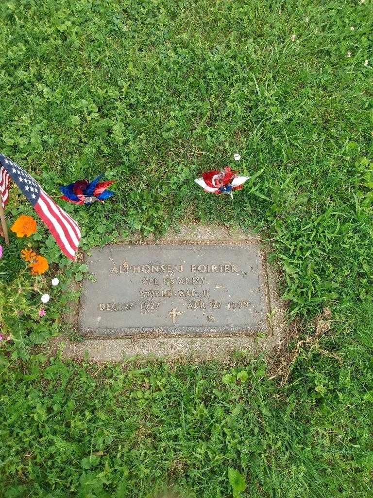 Alphonse J. Poirier's grave. Photo 1