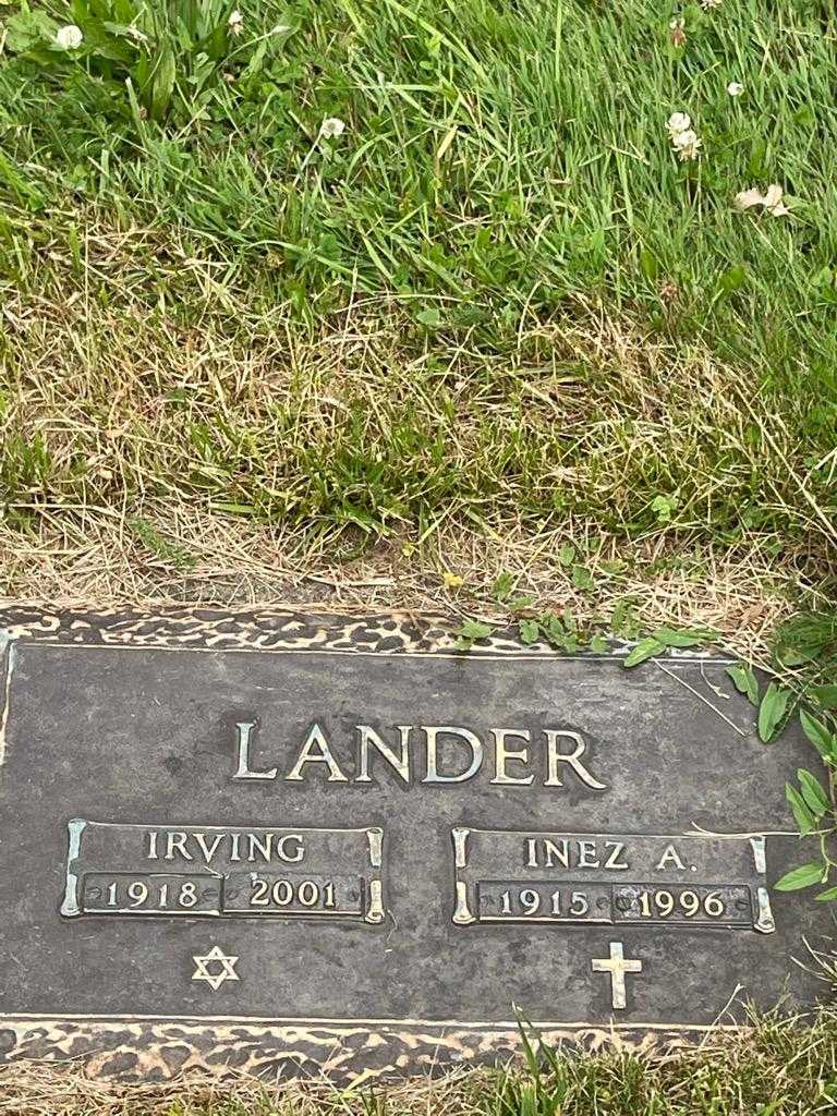 Irving Lander's grave. Photo 3