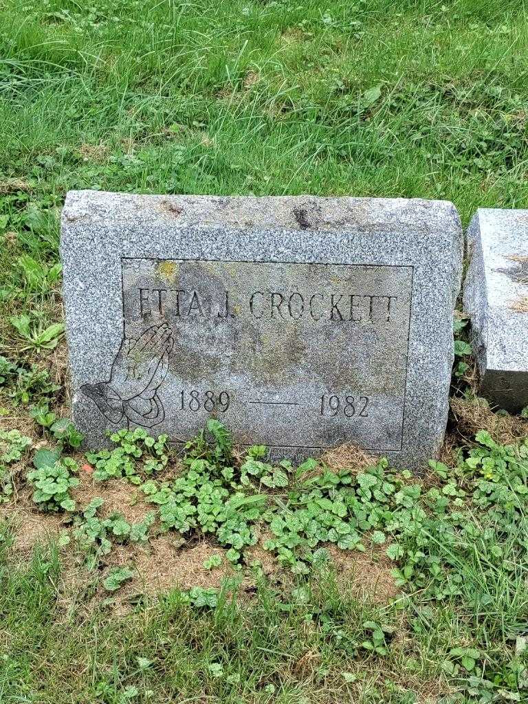 Etta J. Crockett's grave. Photo 2