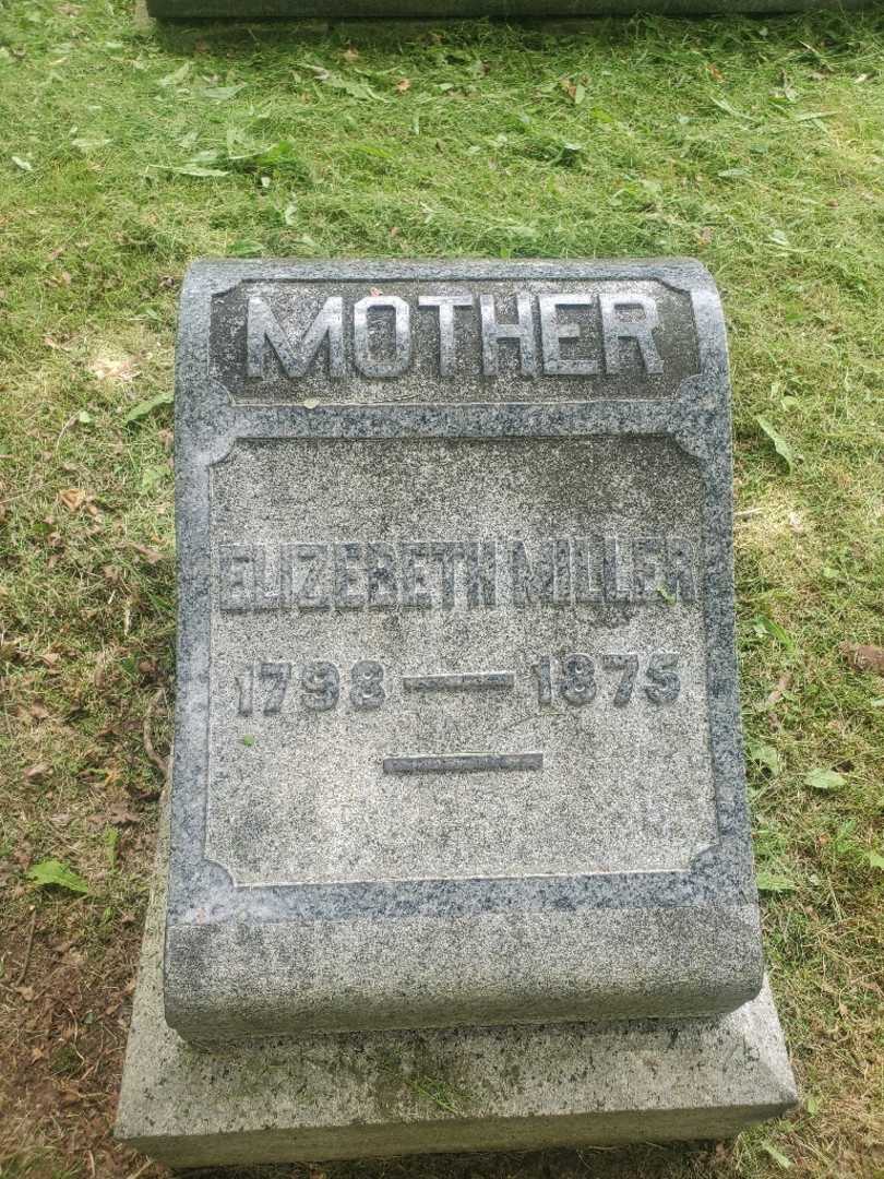 Elizabeth Miller's grave. Photo 3