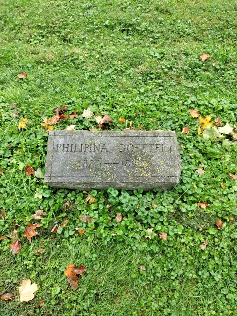 Philipina Goettel's grave. Photo 2