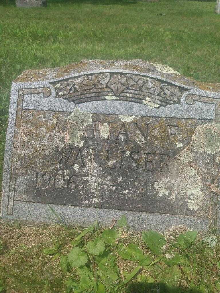 Marian F. Walliser's grave. Photo 3