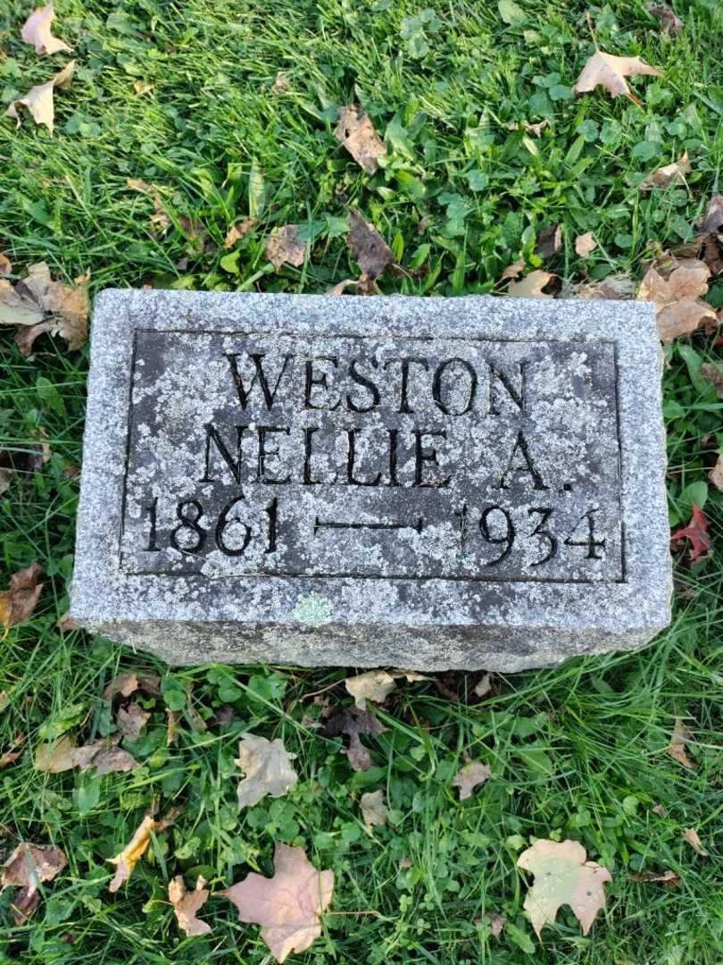 Nellie A. Weston's grave. Photo 3