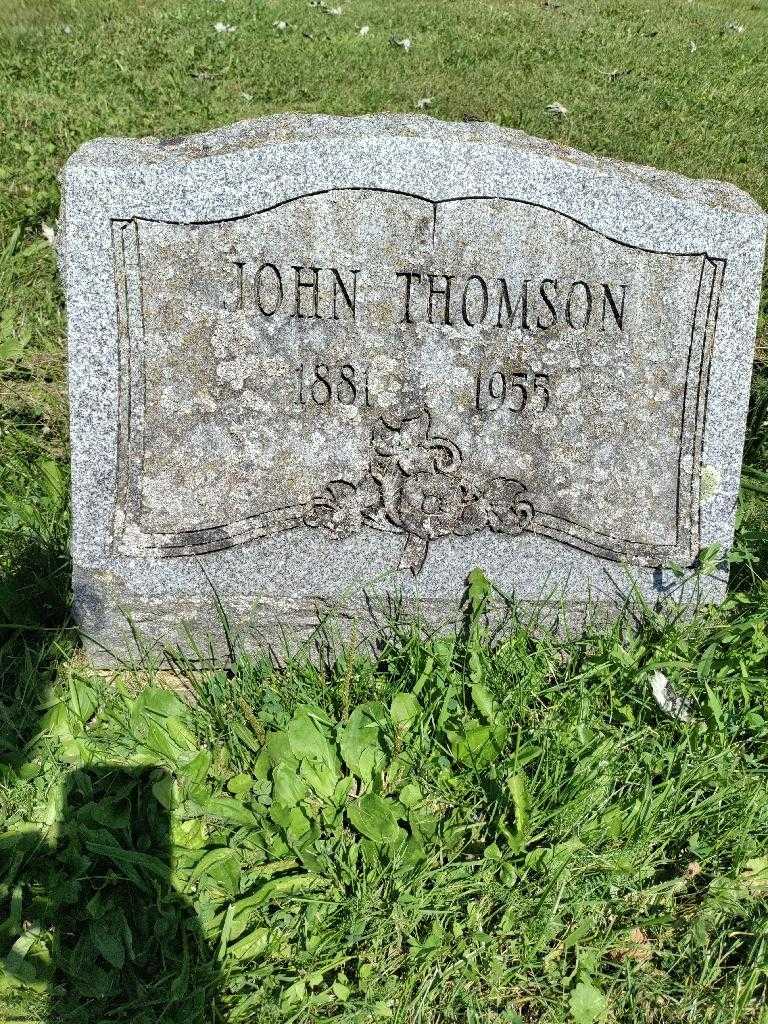 John Thomson's grave. Photo 3