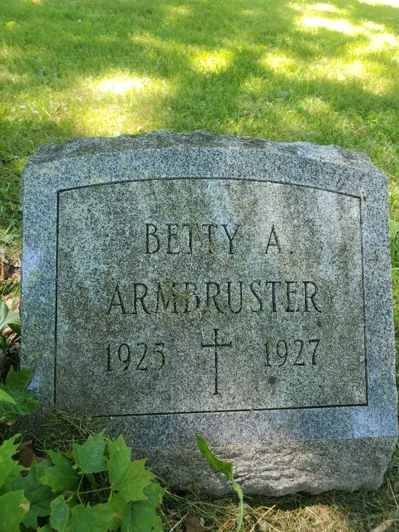 Betty Anna Armbruster's grave. Photo 3