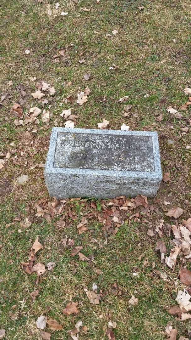 Katherine Fix Kruger's grave. Photo 2